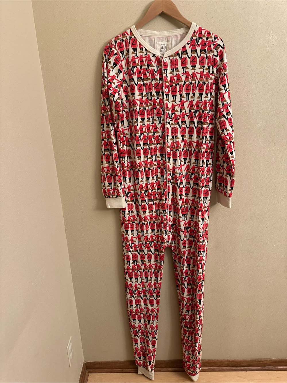 Arborist One Piece Cotton Blend Marching Mountie Henley Pajama Adult Size Large
